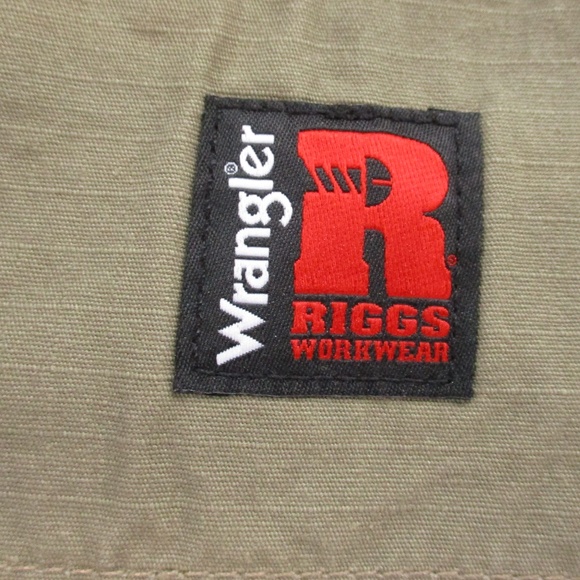 Wrangler Riggs Pants Men's 34x32 Tan Ranger Cargo Ripstop Relaxed Work Wear - Picture 8 of 12